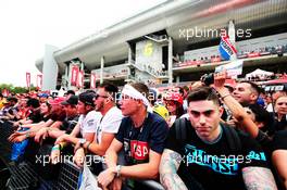 Fans in the F1 Fanzone. 10.05.2018. Formula 1 World Championship, Rd 5, Spanish Grand Prix, Barcelona, Spain, Preparation Day.