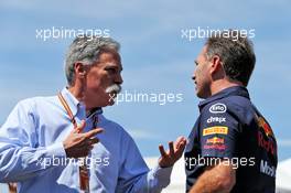 (L to R): Chase Carey (USA) Formula One Group Chairman with Christian Horner (GBR) Red Bull Racing Team Principal. 22.06.2018. Formula 1 World Championship, Rd 8, French Grand Prix, Paul Ricard, France, Practice Day.