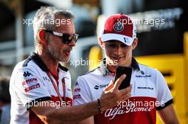 (L to R): Beat Zehnder (SUI) Sauber F1 Team Manager with Charles Leclerc (MON) Sauber F1 Team. 22.06.2018. Formula 1 World Championship, Rd 8, French Grand Prix, Paul Ricard, France, Practice Day.