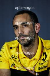 Cyril Abiteboul (FRA) Renault Sport F1 Managing Director in the FIA Press Conference. 22.06.2018. Formula 1 World Championship, Rd 8, French Grand Prix, Paul Ricard, France, Practice Day.