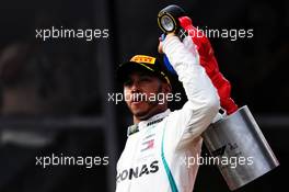 Race winner Lewis Hamilton (GBR) Mercedes AMG F1 celebrates on the podium. 24.06.2018. Formula 1 World Championship, Rd 8, French Grand Prix, Paul Ricard, France, Race Day.