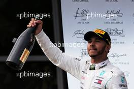 Race winner Lewis Hamilton (GBR) Mercedes AMG F1 celebrates on the podium. 24.06.2018. Formula 1 World Championship, Rd 8, French Grand Prix, Paul Ricard, France, Race Day.