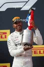 1st place Lewis Hamilton (GBR) Mercedes AMG F1 W09. 24.06.2018. Formula 1 World Championship, Rd 8, French Grand Prix, Paul Ricard, France, Race Day.