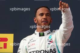 1st place Lewis Hamilton (GBR) Mercedes AMG F1 W09. 24.06.2018. Formula 1 World Championship, Rd 8, French Grand Prix, Paul Ricard, France, Race Day.