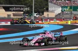 Sergio Perez (MEX) Sahara Force India F1 VJM11. 24.06.2018. Formula 1 World Championship, Rd 8, French Grand Prix, Paul Ricard, France, Race Day.