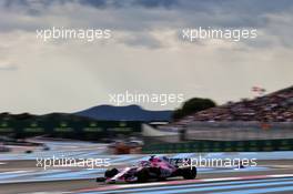 Sergio Perez (MEX) Sahara Force India F1 VJM11. 24.06.2018. Formula 1 World Championship, Rd 8, French Grand Prix, Paul Ricard, France, Race Day.