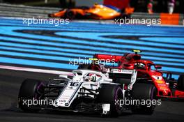 Charles Leclerc (MON) Sauber F1 Team C37. 24.06.2018. Formula 1 World Championship, Rd 8, French Grand Prix, Paul Ricard, France, Race Day.
