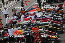 Cars parked up after the race. 24.06.2018. Formula 1 World Championship, Rd 8, French Grand Prix, Paul Ricard, France, Race Day.