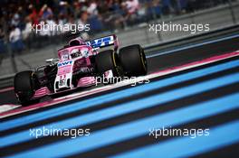 Sergio Perez (MEX) Sahara Force India F1 VJM11. 24.06.2018. Formula 1 World Championship, Rd 8, French Grand Prix, Paul Ricard, France, Race Day.