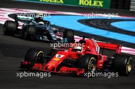 Sebastian Vettel (GER) Ferrari SF71H. 24.06.2018. Formula 1 World Championship, Rd 8, French Grand Prix, Paul Ricard, France, Race Day.