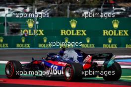 Pierre Gasly (FRA) Scuderia Toro Rosso STR13 retired from the race at the start. 24.06.2018. Formula 1 World Championship, Rd 8, French Grand Prix, Paul Ricard, France, Race Day.