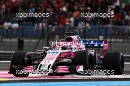 Sergio Perez (MEX) Sahara Force India F1 VJM11. 23.06.2018. Formula 1 World Championship, Rd 8, French Grand Prix, Paul Ricard, France, Qualifying Day.