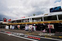 Sahara Force India F1 Team pit garages. 23.06.2018. Formula 1 World Championship, Rd 8, French Grand Prix, Paul Ricard, France, Qualifying Day.