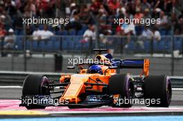 Fernando Alonso (ESP) McLaren MCL33. 23.06.2018. Formula 1 World Championship, Rd 8, French Grand Prix, Paul Ricard, France, Qualifying Day.