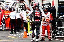 Romain Grosjean (FRA) Haas F1 Team in the pits after crashing out of qualifying. 23.06.2018. Formula 1 World Championship, Rd 8, French Grand Prix, Paul Ricard, France, Qualifying Day.