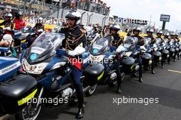 Gendarmarie on the drivers parade. 24.06.2018. Formula 1 World Championship, Rd 8, French Grand Prix, Paul Ricard, France, Race Day.
