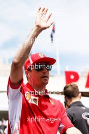 Kimi Raikkonen (FIN) Ferrari on the drivers parade. 24.06.2018. Formula 1 World Championship, Rd 8, French Grand Prix, Paul Ricard, France, Race Day.