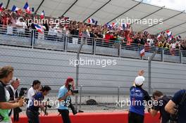 Pierre Gasly (FRA) Scuderia Toro Rosso on the drivers parade. 24.06.2018. Formula 1 World Championship, Rd 8, French Grand Prix, Paul Ricard, France, Race Day.