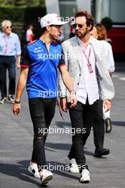 (L to R): Pierre Gasly (FRA) Scuderia Toro Rosso with Jean-Eric Vergne (FRA). 24.06.2018. Formula 1 World Championship, Rd 8, French Grand Prix, Paul Ricard, France, Race Day.