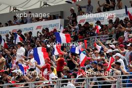 Fans in the grandstand. 24.06.2018. Formula 1 World Championship, Rd 8, French Grand Prix, Paul Ricard, France, Race Day.