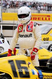Rene Arnoux (FRA) - Renault classic car Passion Parade. 24.06.2018. Formula 1 World Championship, Rd 8, French Grand Prix, Paul Ricard, France, Race Day.