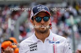 Sergio Perez (MEX) Sahara Force India F1 on the drivers parade. 24.06.2018. Formula 1 World Championship, Rd 8, French Grand Prix, Paul Ricard, France, Race Day.