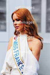 Maeva Coucke (FRA) Miss France 2018. 24.06.2018. Formula 1 World Championship, Rd 8, French Grand Prix, Paul Ricard, France, Race Day.