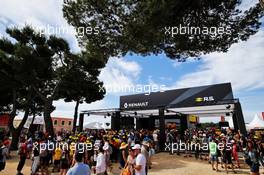 Renault stand in the Fan Zone. 24.06.2018. Formula 1 World Championship, Rd 8, French Grand Prix, Paul Ricard, France, Race Day.