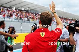 Sebastian Vettel (GER) Ferrari on the drivers parade. 24.06.2018. Formula 1 World Championship, Rd 8, French Grand Prix, Paul Ricard, France, Race Day.