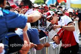 Charles Leclerc (MON) Sauber F1 Team signs autographs for the fans. 21.06.2018. Formula 1 World Championship, Rd 8, French Grand Prix, Paul Ricard, France, Preparation Day.