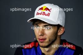 Pierre Gasly (FRA) Scuderia Toro Rosso in the FIA Press Conference. 21.06.2018. Formula 1 World Championship, Rd 8, French Grand Prix, Paul Ricard, France, Preparation Day.