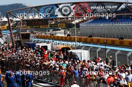 Fans in the pit lane. 21.06.2018. Formula 1 World Championship, Rd 8, French Grand Prix, Paul Ricard, France, Preparation Day.