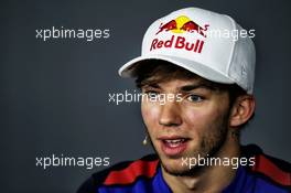 Pierre Gasly (FRA) Scuderia Toro Rosso in the FIA Press Conference. 21.06.2018. Formula 1 World Championship, Rd 8, French Grand Prix, Paul Ricard, France, Preparation Day.