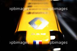 Renault Sport F1 Team RS18 nosecone. 21.06.2018. Formula 1 World Championship, Rd 8, French Grand Prix, Paul Ricard, France, Preparation Day.