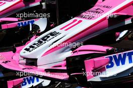 Sahara Force India F1 VJM11 front wings. 21.06.2018. Formula 1 World Championship, Rd 8, French Grand Prix, Paul Ricard, France, Preparation Day.