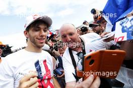 Pierre Gasly (FRA) Scuderia Toro Rosso signs autographs for the fans. 21.06.2018. Formula 1 World Championship, Rd 8, French Grand Prix, Paul Ricard, France, Preparation Day.