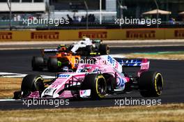 Esteban Ocon (FRA) Sahara Force India F1 VJM11. 06.07.2018. Formula 1 World Championship, Rd 10, British Grand Prix, Silverstone, England, Practice Day.