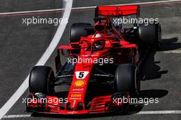 Sebastian Vettel (GER) Ferrari SF71H. 06.07.2018. Formula 1 World Championship, Rd 10, British Grand Prix, Silverstone, England, Practice Day.