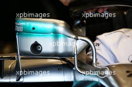 Mercedes AMG F1 W09 mirror detail. 06.07.2018. Formula 1 World Championship, Rd 10, British Grand Prix, Silverstone, England, Practice Day.