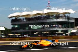 Fernando Alonso (ESP) McLaren MCL33. 06.07.2018. Formula 1 World Championship, Rd 10, British Grand Prix, Silverstone, England, Practice Day.