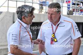 Zak Brown (USA) McLaren Executive Director (Right). 06.07.2018. Formula 1 World Championship, Rd 10, British Grand Prix, Silverstone, England, Practice Day.