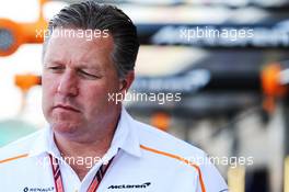 Zak Brown (USA) McLaren Executive Director. 06.07.2018. Formula 1 World Championship, Rd 10, British Grand Prix, Silverstone, England, Practice Day.