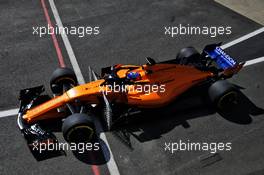 Fernando Alonso (ESP) McLaren MCL33. 06.07.2018. Formula 1 World Championship, Rd 10, British Grand Prix, Silverstone, England, Practice Day.