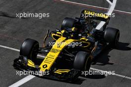 Nico Hulkenberg (GER) Renault Sport F1 Team RS18. 06.07.2018. Formula 1 World Championship, Rd 10, British Grand Prix, Silverstone, England, Practice Day.