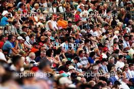 Fans in the grandstand. 06.07.2018. Formula 1 World Championship, Rd 10, British Grand Prix, Silverstone, England, Practice Day.