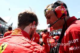Sebastian Vettel (GER) Ferrari on the grid. 08.07.2018. Formula 1 World Championship, Rd 10, British Grand Prix, Silverstone, England, Race Day.