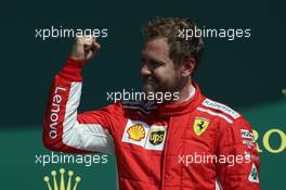 Sebastian Vettel (GER) Ferrari SF71H. 08.07.2018. Formula 1 World Championship, Rd 10, British Grand Prix, Silverstone, England, Race Day.