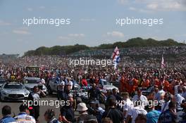Parc Ferme and the fans. 08.07.2018. Formula 1 World Championship, Rd 10, British Grand Prix, Silverstone, England, Race Day.