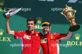 1st place Sebastian Vettel (GER) Ferrari SF71H. 08.07.2018. Formula 1 World Championship, Rd 10, British Grand Prix, Silverstone, England, Race Day.