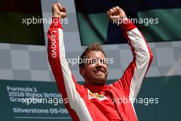 Sebastian Vettel (GER) Scuderia Ferrari  08.07.2018. Formula 1 World Championship, Rd 10, British Grand Prix, Silverstone, England, Race Day.